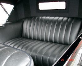 Rear interior with new leather.